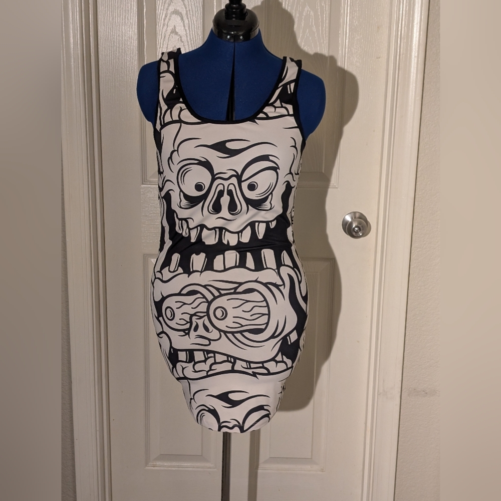 Sourpuss monster stretch tank dress